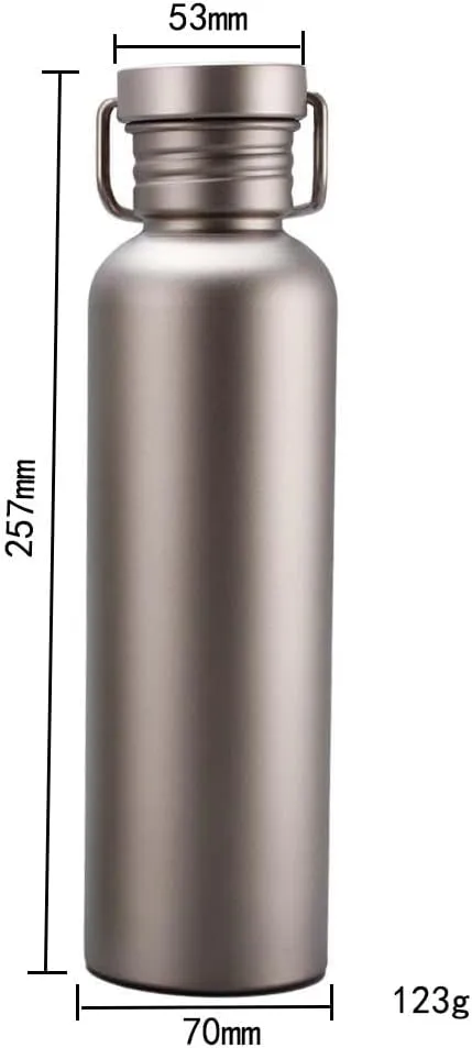 Pure Titanium Kettle 750ml, Lightweight And Portable Kettle, Suitable For Outdoor Camping, Mountain Climbing, And Cycling