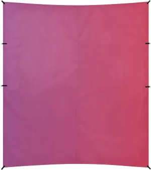 Purple Red Gradient Beach Cabana Tent UPF50  Protection Waterproof Sun Shelter with Sandbags & Sand Shovel for Camping, Picnics, Backyard & Fishing