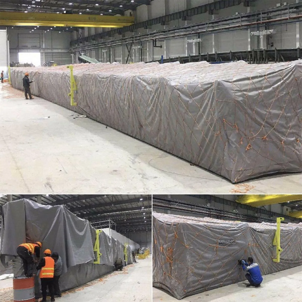 PVC Tarps 20 Mil, 20 * 30ft Heavy Duty Tarpaulin Cover, Waterproof, UV Resistant, Multi-Purpose Tarp for Canopy Tent, Roof, Camping Car Boat Cover Sun Coated Shade White
