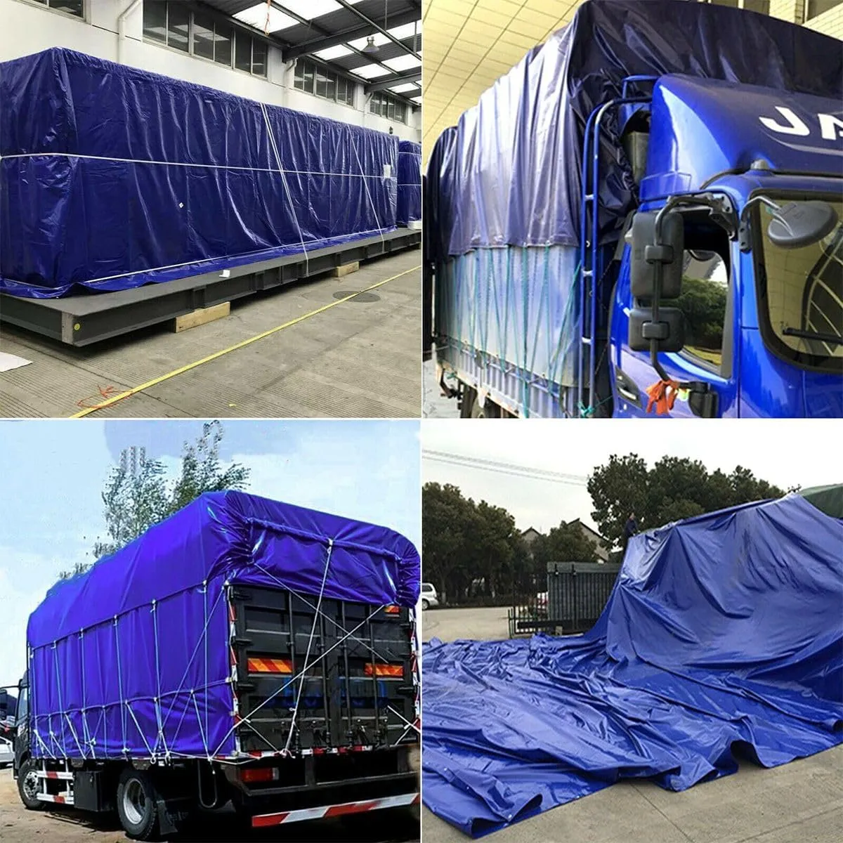 PVC Tarps 20 Mil, 20 * 30ft Heavy Duty Tarpaulin Cover, Waterproof, UV Resistant, Multi-Purpose Tarp for Canopy Tent, Roof, Camping Car Boat Cover Sun Coated Shade White