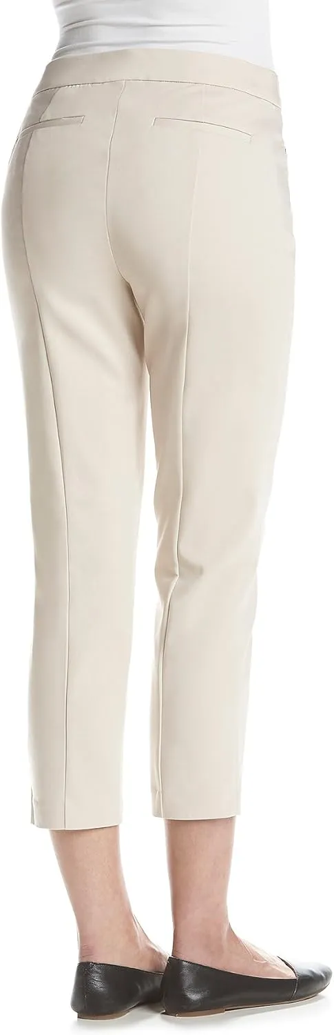 Rafaella Women's Petite Lightweight Satin Twill Ankle Dress Pants (Sizes 4-16 Petite)