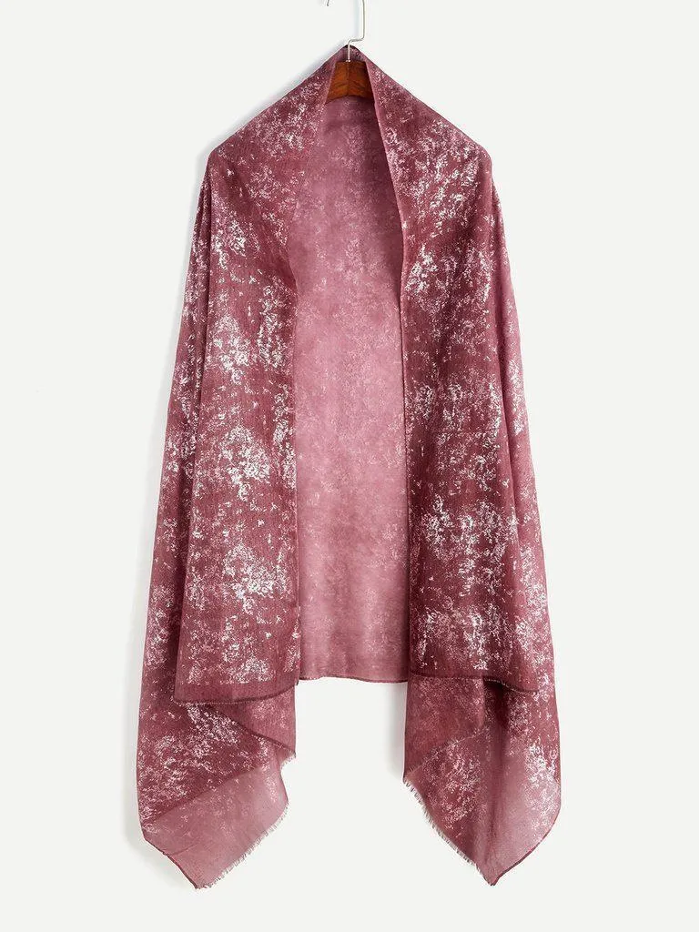 Raw Edge Lightweight Scarf