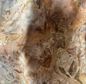 Raw Sienna Leaves Cotton Batik (Made in Indonesia)