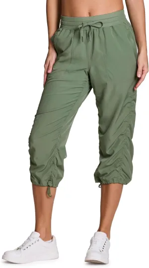 RBX Active Capri Pants for Women Joggers Stretch Lightweight Women’s Casual Pant Capri with Drawstring