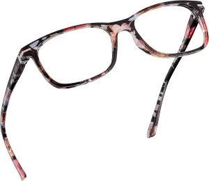 Readerest Blue Light Reading Glasses - Lightweight Computer Glasses w/Spring Hinges - UV Protection, Anti Glare & Eye Strain