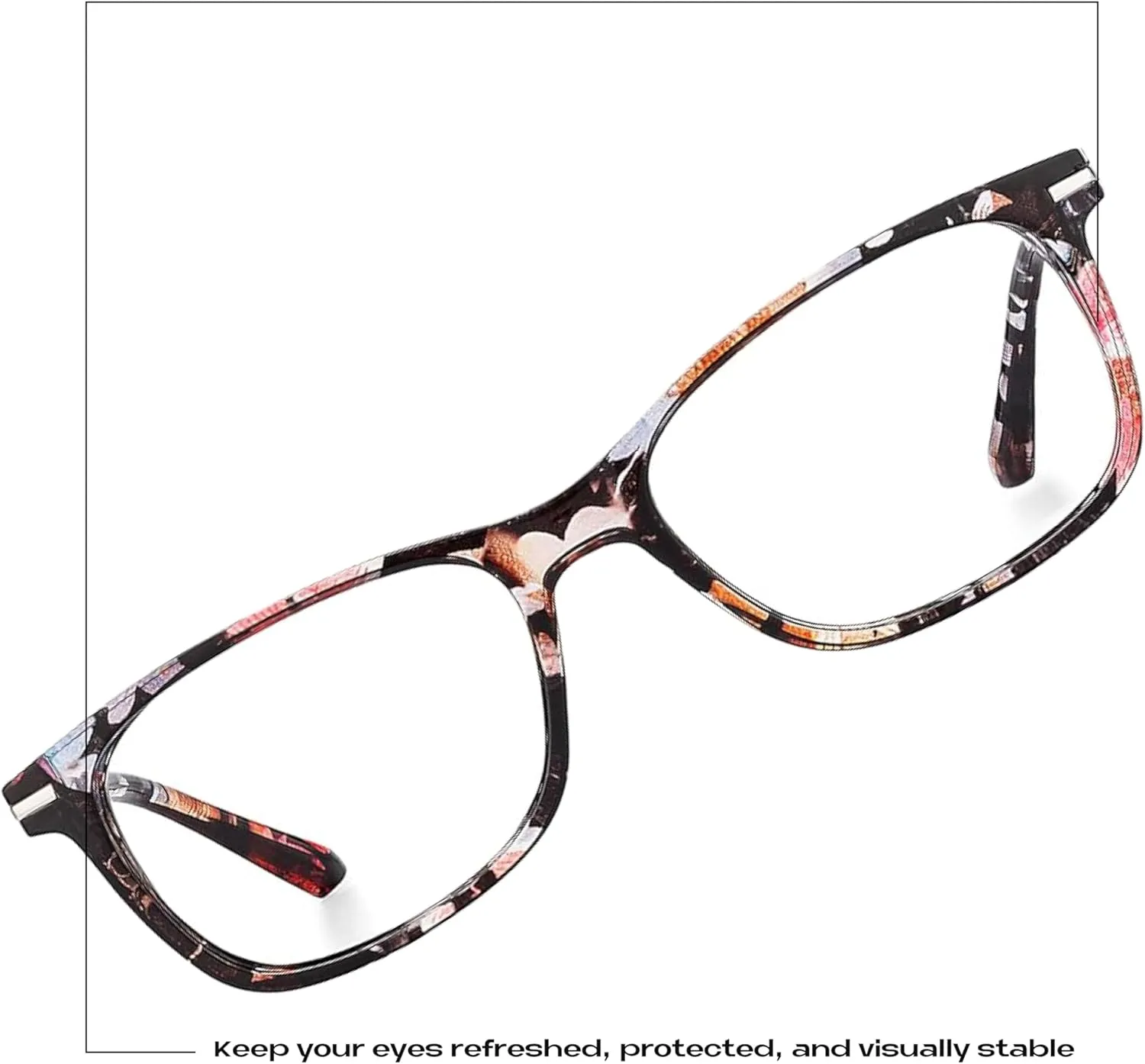 Readerest Blue Light Reading Glasses - Lightweight Computer Glasses w/Spring Hinges - UV Protection, Anti Glare & Eye Strain