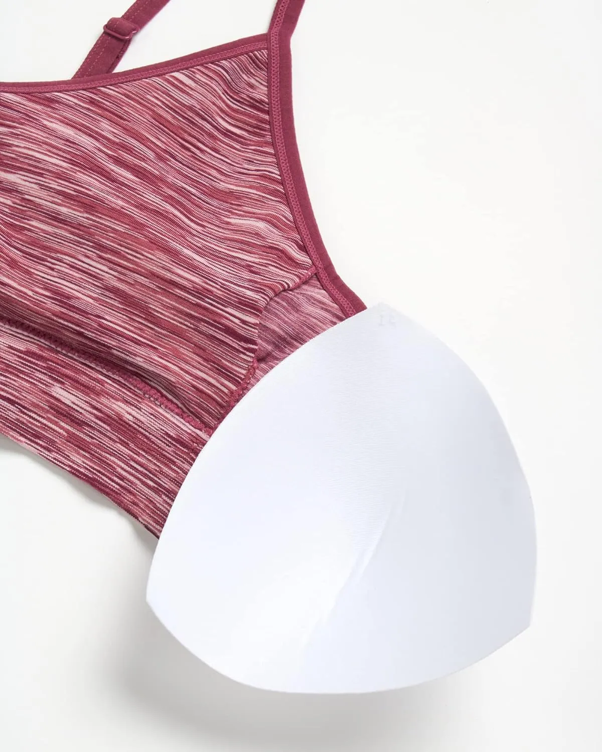Reebok Women's Lightweight Soft Stretch Performance Cami Seamless Bralette, 2 Pack
