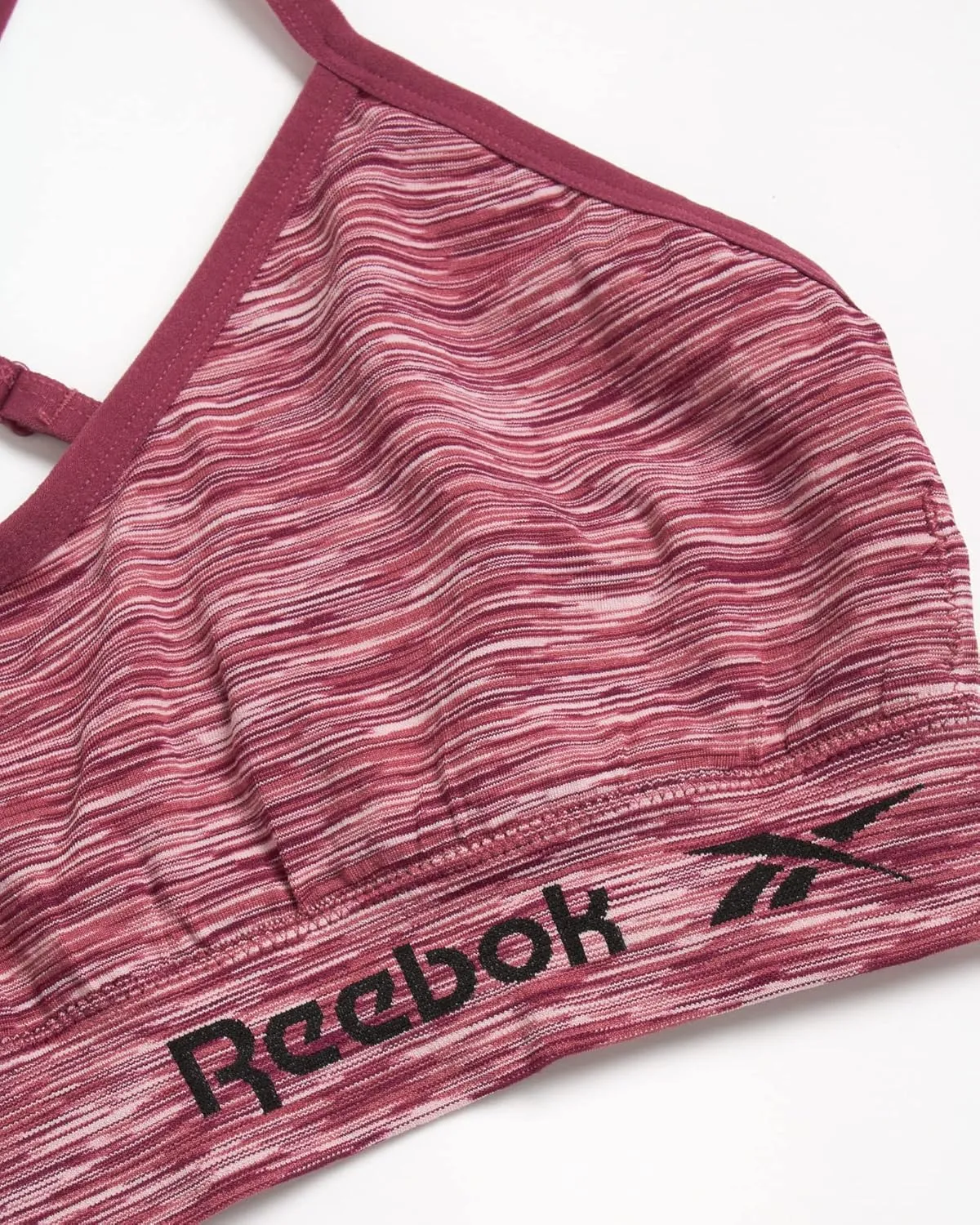 Reebok Women's Lightweight Soft Stretch Performance Cami Seamless Bralette, 2 Pack