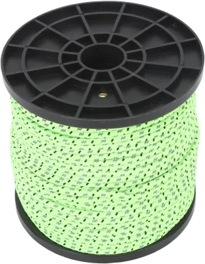 Reflective Camping Rope, Texture Weaving Paracord, 164ft 4mm Polyester Parachute Cord, for Travel Hiking Backpacking