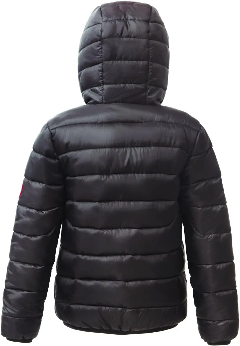 Rokka&Rolla Boys' Reversible Lightweight Puffer Jacket Hooded Water-Resistant Winter Coat
