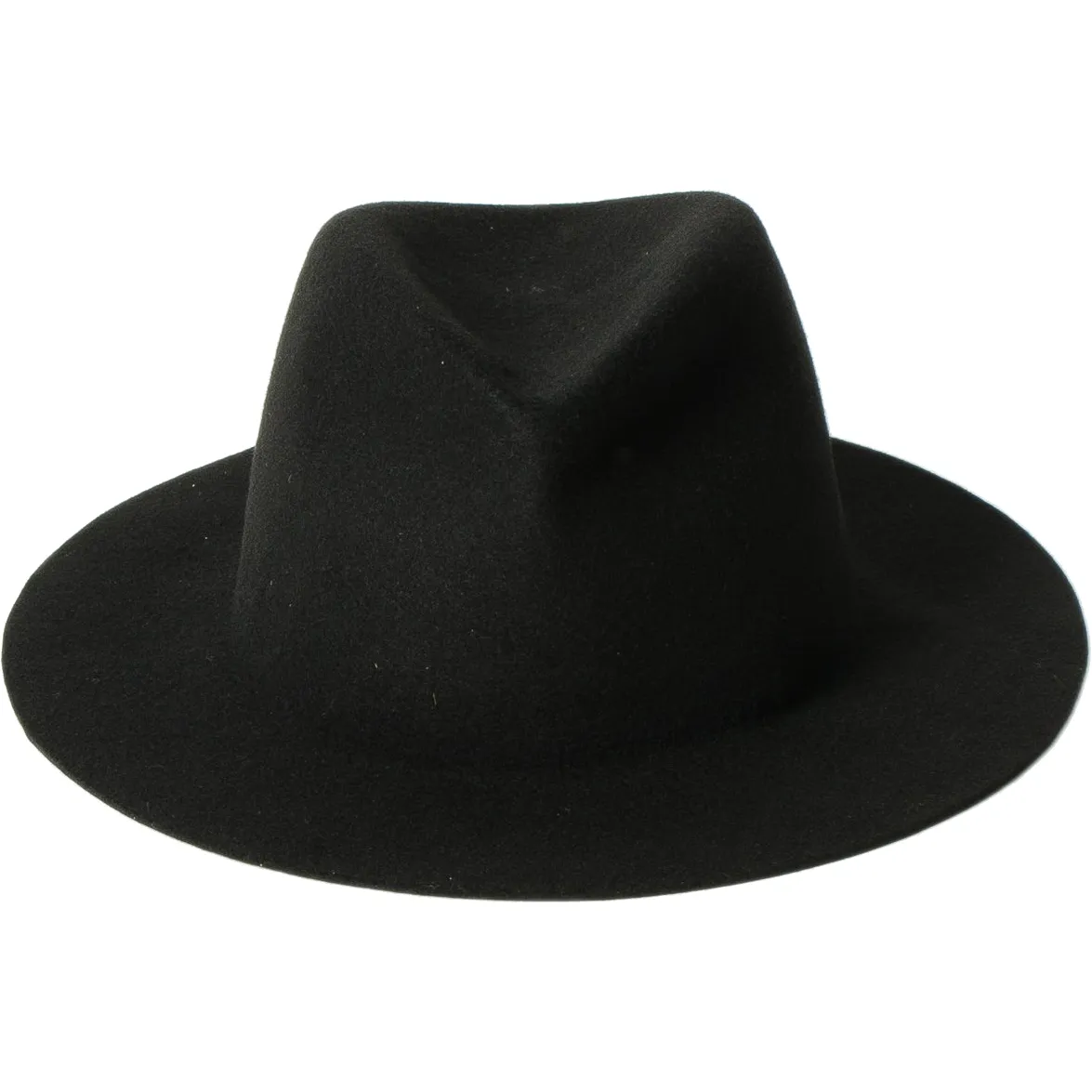 Rollable Felt Hat, Black