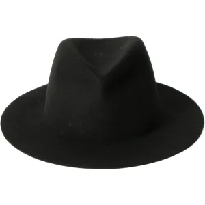 Rollable Felt Hat, Black