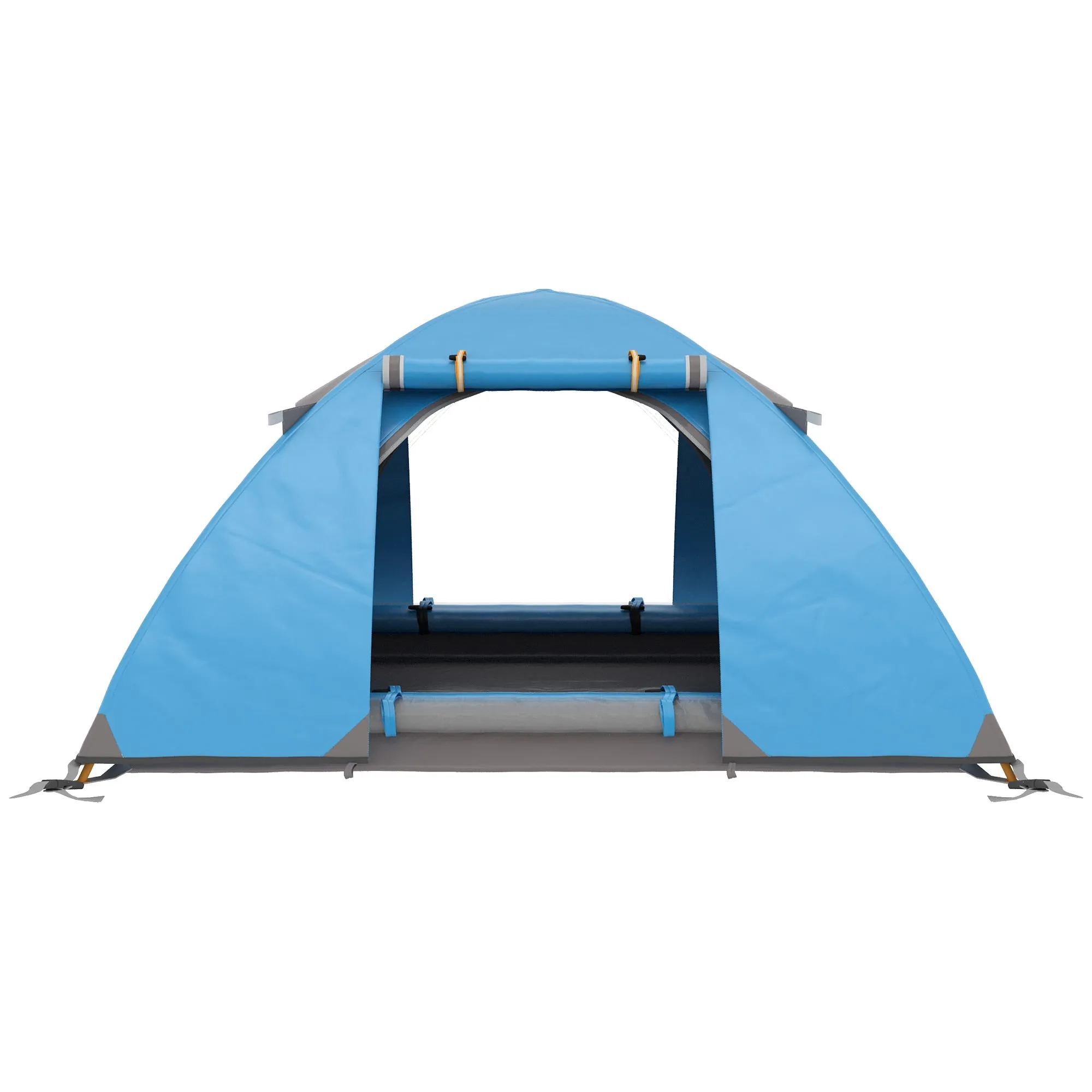 Rootz Family Camping Tent - Dome Tent - Ventilated Tent - Quick Setup - 268 x 214 x 103cm - Includes Transport Bag