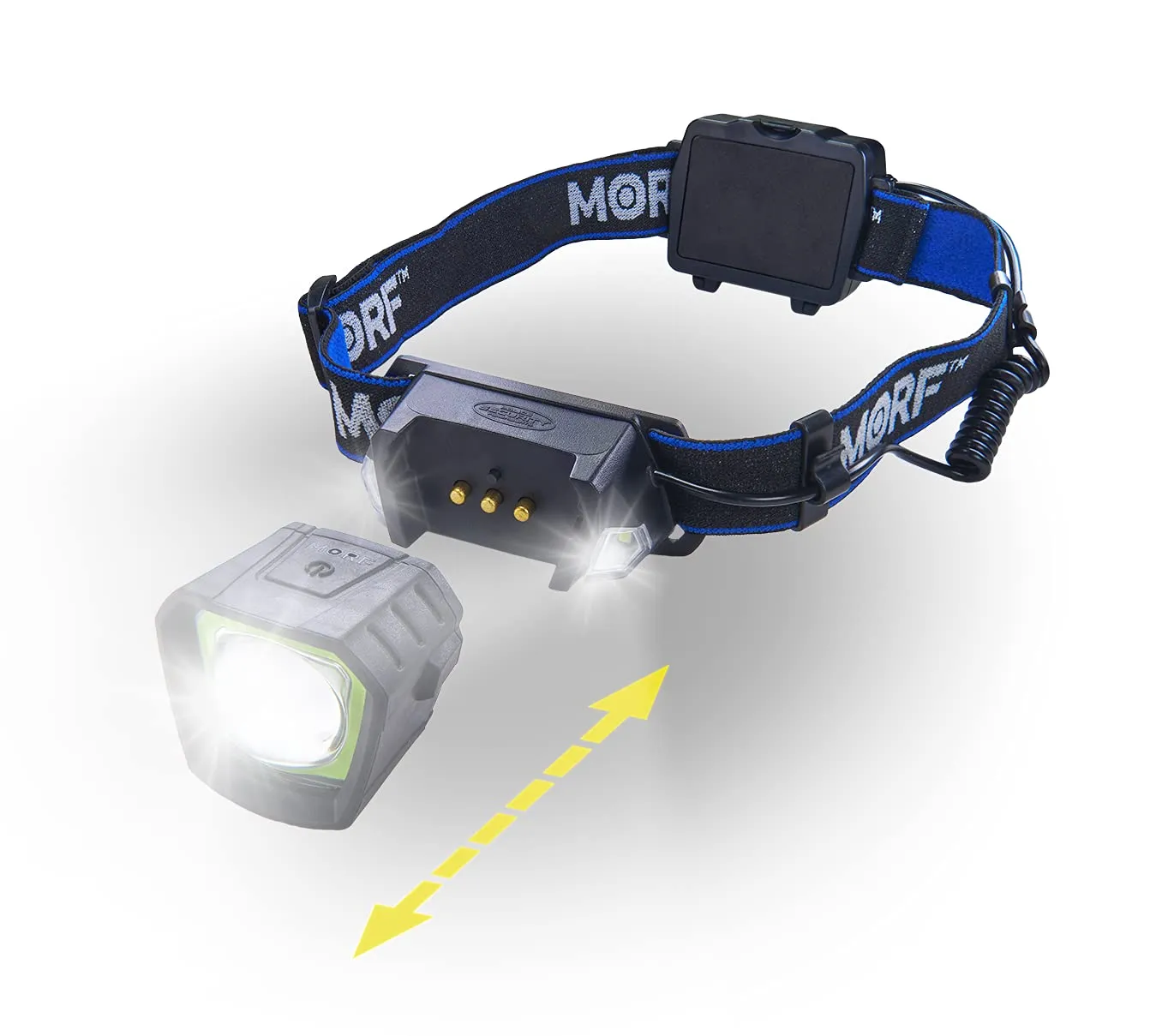 Rynx | Police security flashlights - Morph detachable R230 3 in 1 headlamp magnetic flashlight - Perfect for mechanics, emergency, outdoor, waterproof, shockproof