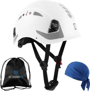 Safety Helmet Hard Hat, ANSI Z89.1 Approved Lightweight Vented Work Helmet, 6-Point Adjustable Ratchet Suspension Hardhat Ideal for Industrial and Construction