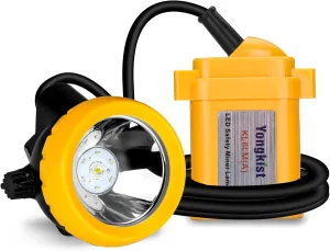 Safety Mining Headlight, Rechargeable & Waterproof, High Power LED Light Source, Cordless & Adjustable, Suitable for Outdoor Activities