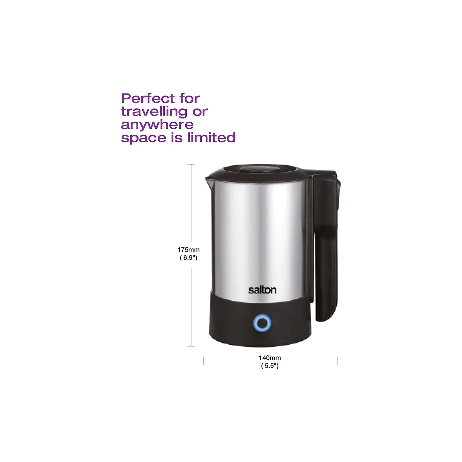 SALTON Compact Travel Kettle - JK2035