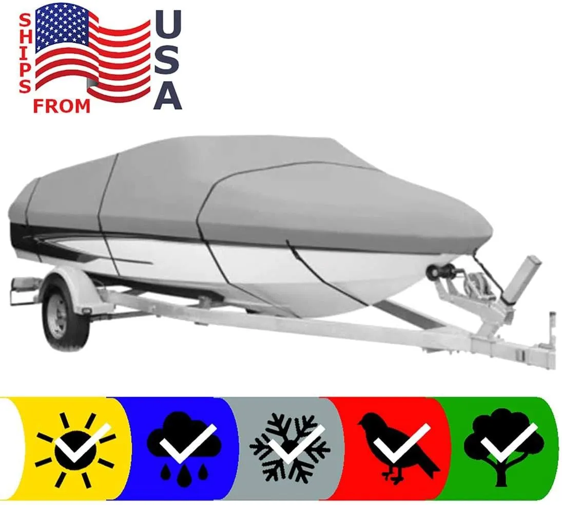 SBU Boat Cover Compatible for Sea Ray 185 Sport 1998 All Weather Protection