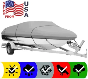 SBU Boat Cover Compatible for Sea Ray 185 Sport 1998 All Weather Protection