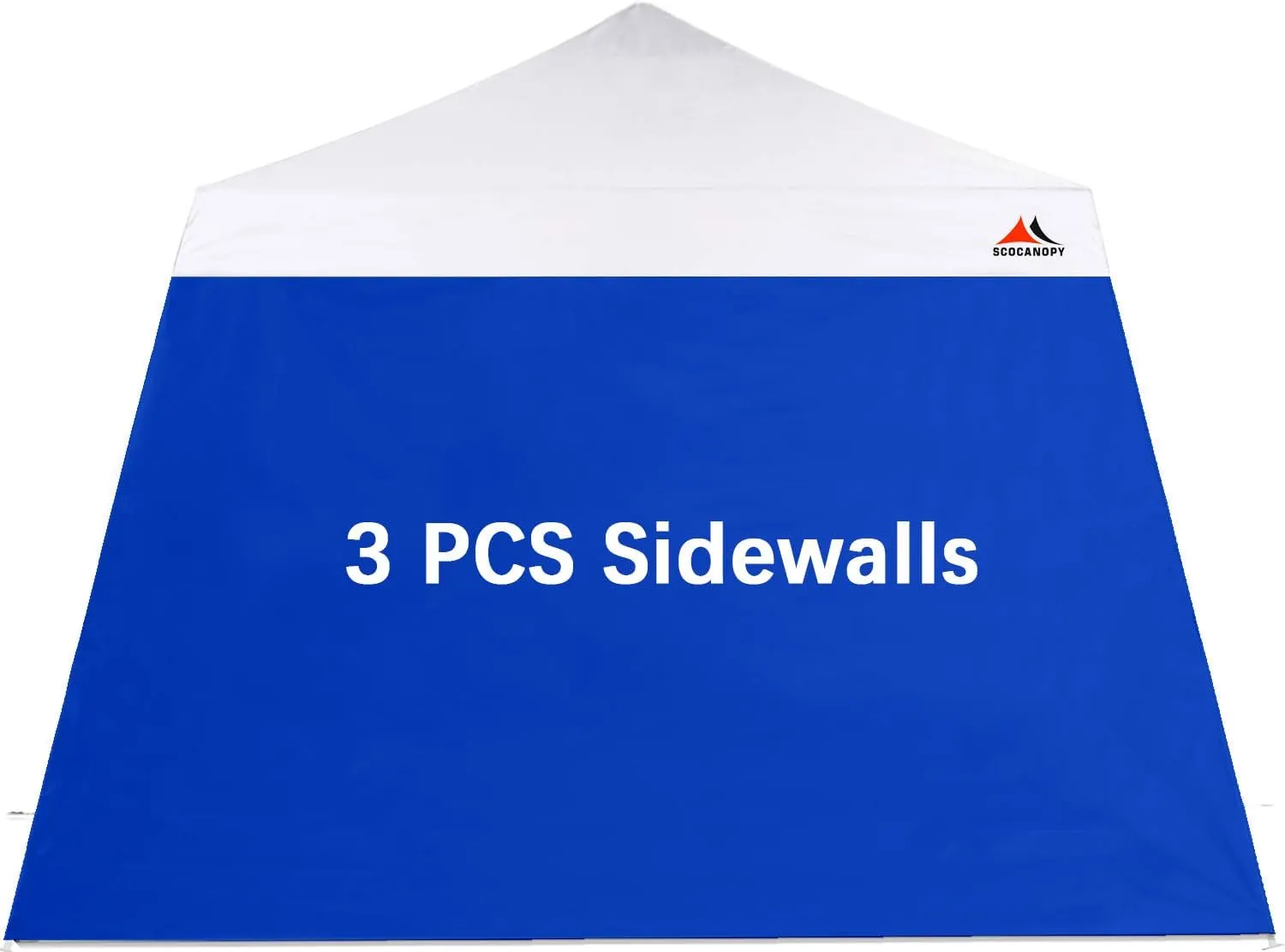 SCOCANOPY SideWall for 10x10ft Slant Leg Canopy Frame, 3 Pack SunWall Only,Blue