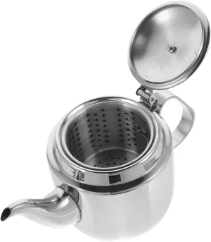 SECFOU Large Capacity Kettle Teapot Filter Tea Pot Infuser Heat-resistant Stainless Steel for Tea Lovers
