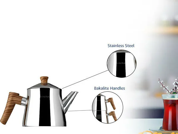 Serenk Definition Stainless Steel TeaPot Set