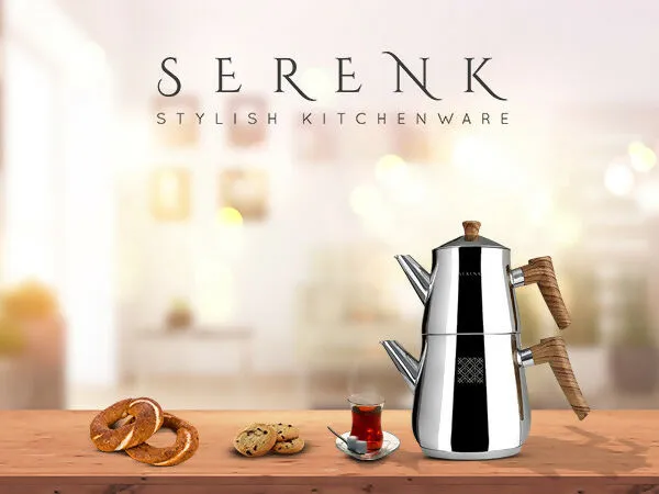 Serenk Definition Stainless Steel TeaPot Set