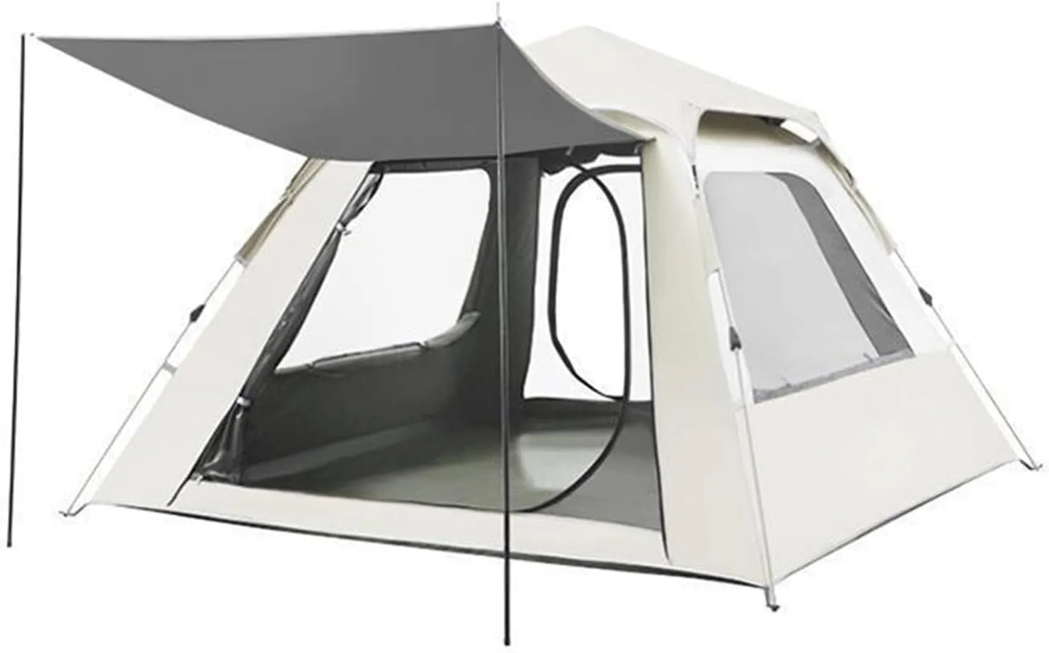 SFKLYU 3/4, 5/8 Person Camping Tent Double Layer Easy Set Up Instant Tents Family Tent for Casual Camping, Backyard Resting