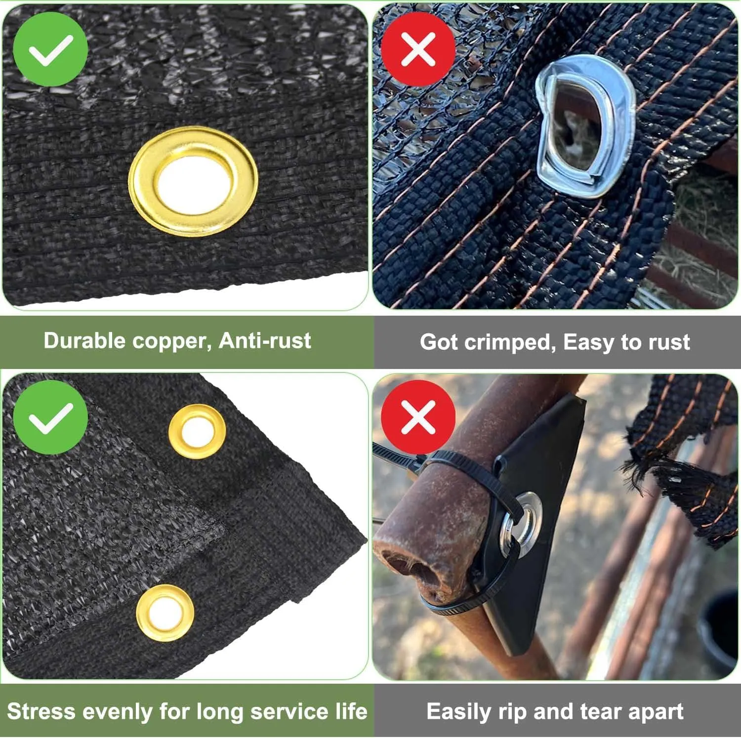 Shade Cloth for Garden, 40% 20 x 20 FT Black Mesh Tarp with Reinforced Grommets, Sun Shade Net Greenhouse Shade Cloth for Plants Cover, Vegetables, Patio, Chicken Coop Sunshade