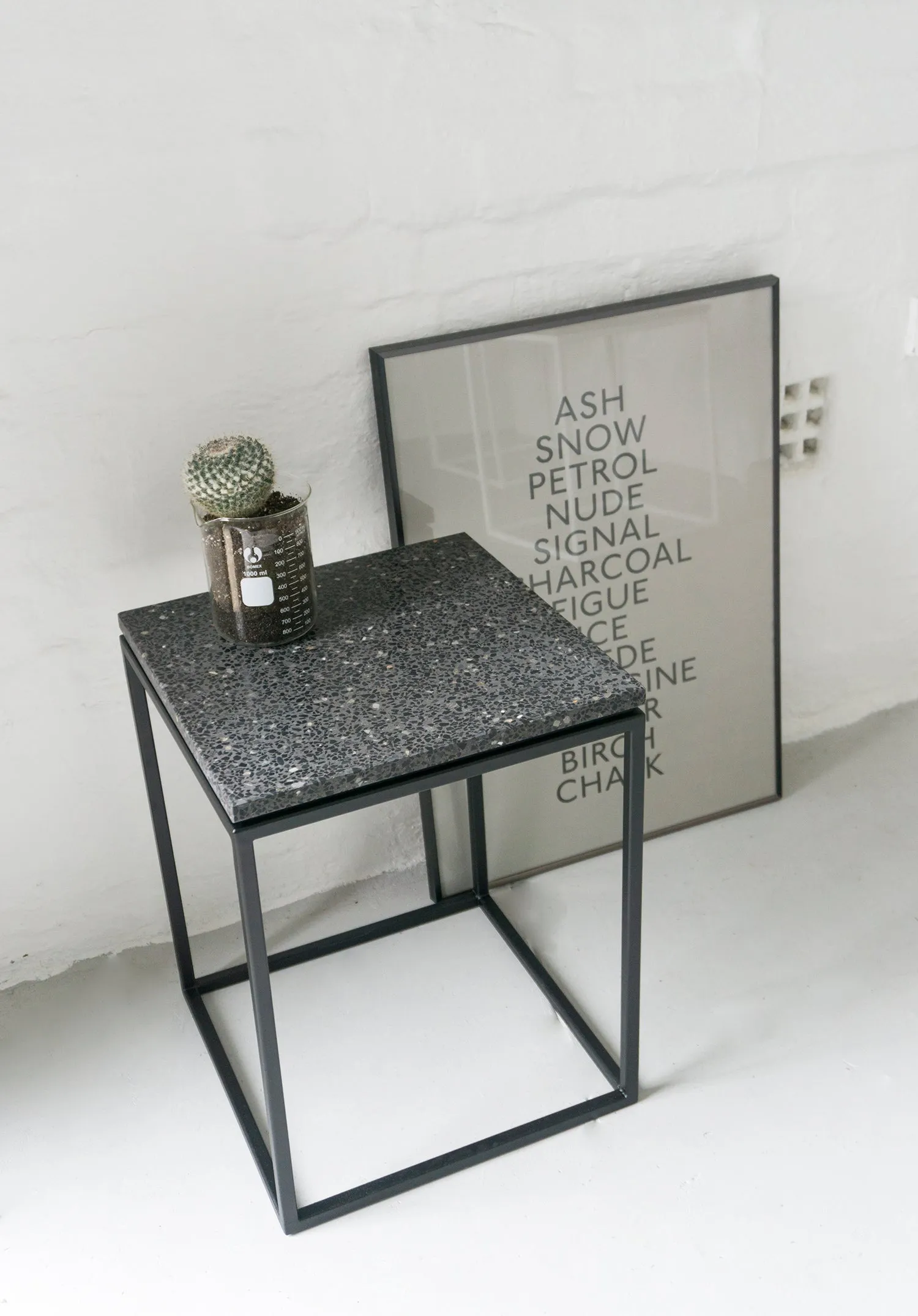 Siena Terrazzo Side Table - Graphite