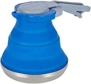 Silicone Folding Kettle 1500ml Portable Foldable Camping Kettle Tea Coffee Water Pot Dark Blue Folding Silicone KettleFoldable KettleFoldable 1.5L Water Pot C