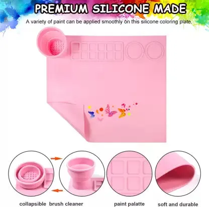 Silicone Painting Mat for Kids Mess Free for Crafts
