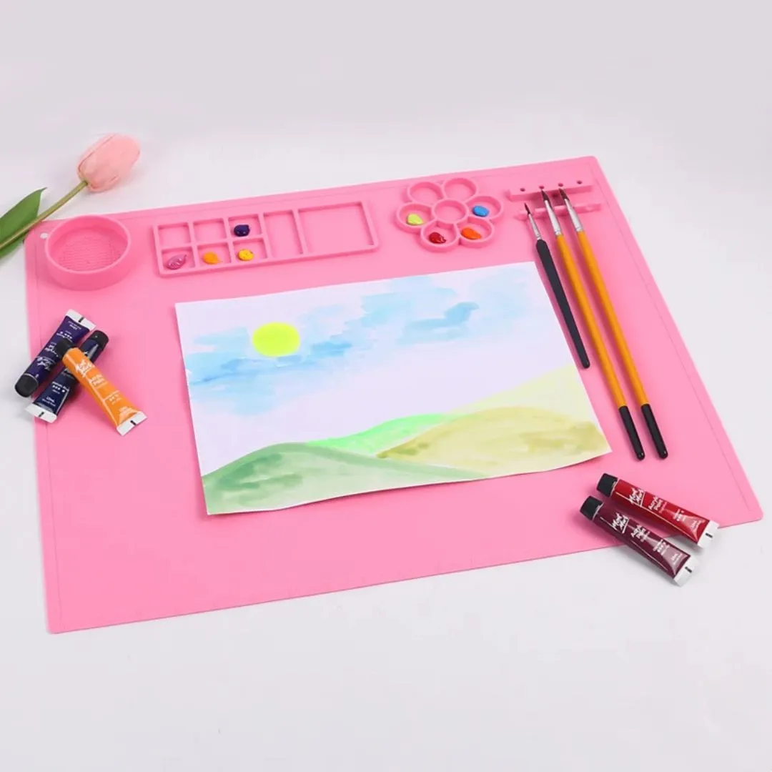 Silicone Painting Mat for Kids Mess Free for Crafts