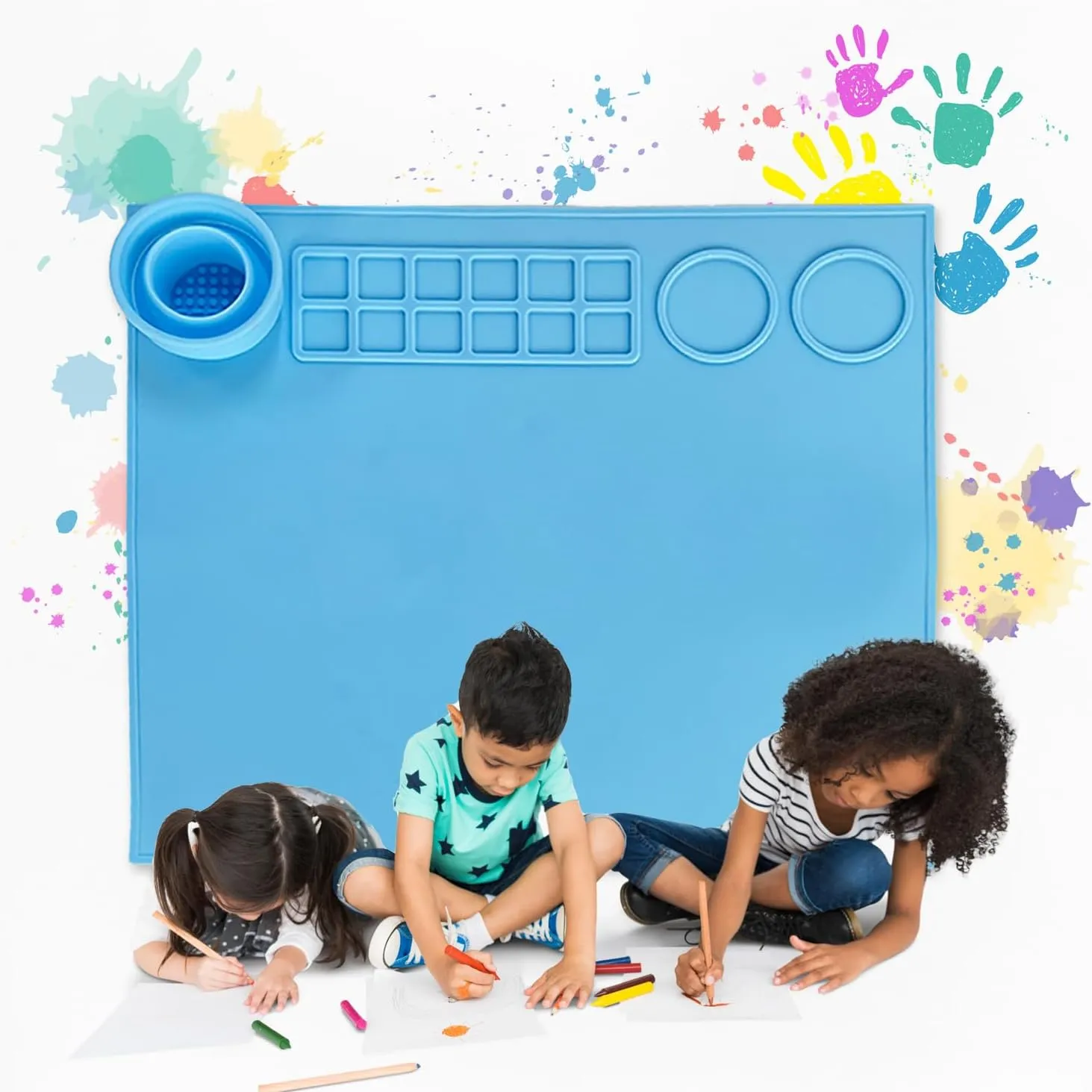 Silicone Painting Mat for Kids Mess Free for Crafts