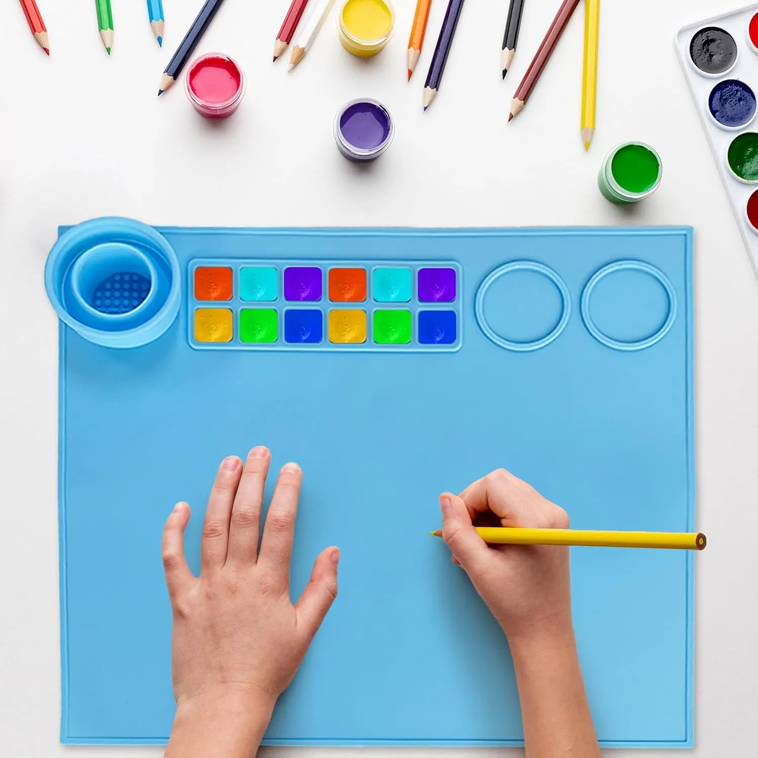 Silicone Painting Mat for Kids Mess Free for Crafts