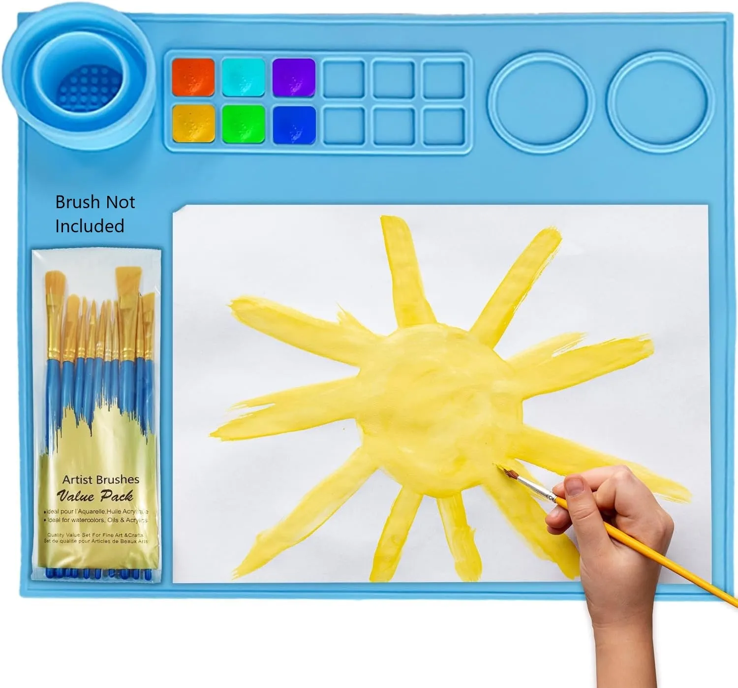 Silicone Painting Mat for Kids Mess Free for Crafts