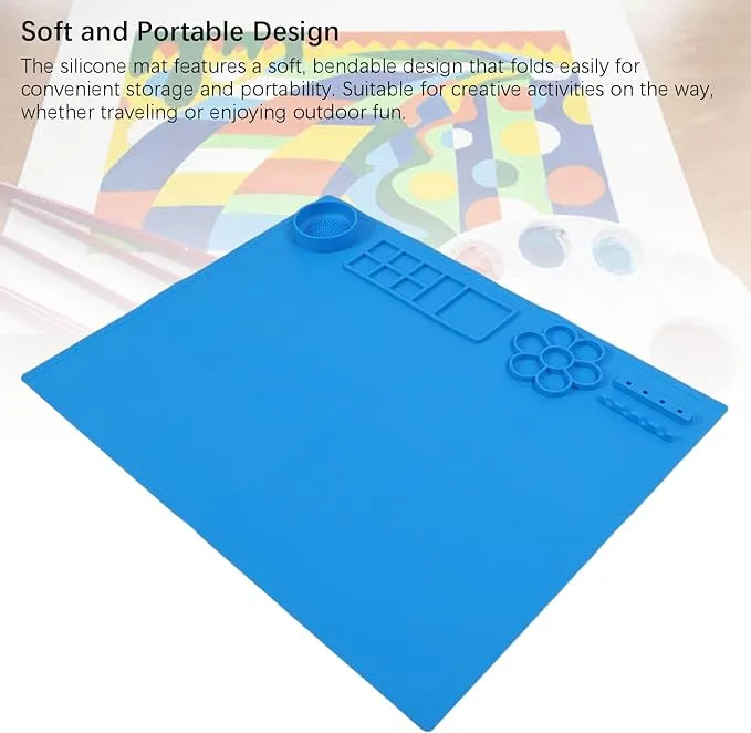 Silicone Painting Mat for Kids Mess Free for Crafts