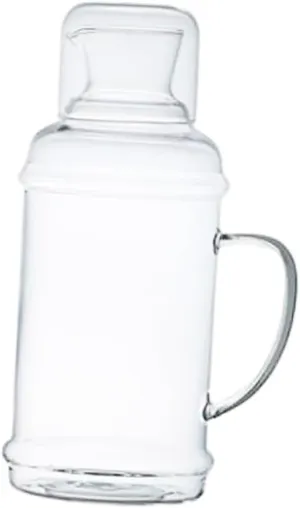 Simple Glass Bottle Heat Resistant Kettle for Hot Water Large Capacity