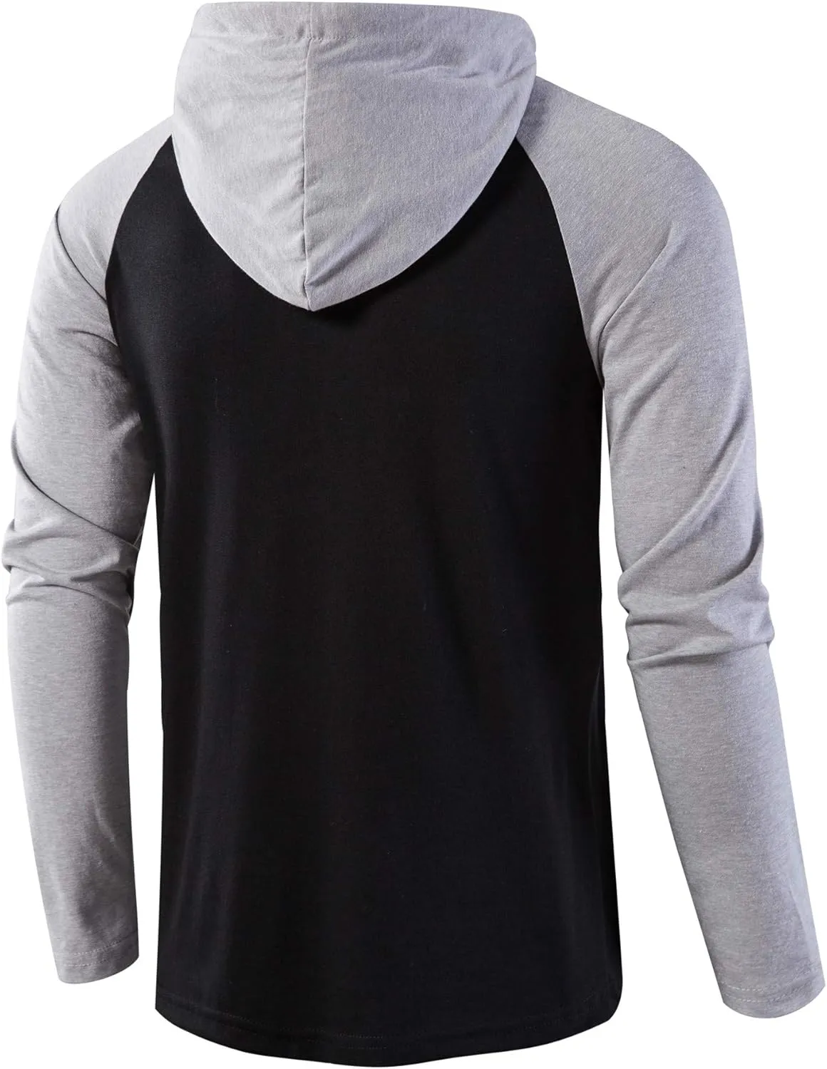 SIR7 Men's Gym Workout Active Long Sleeve Pullover Lightweight Hoodie Casual Hooded Sweatshirts