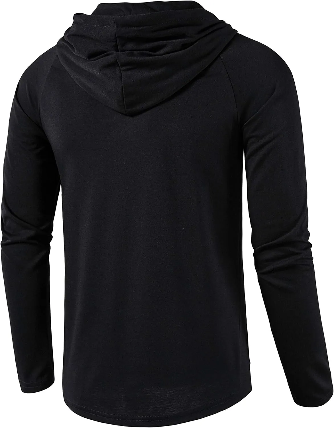SIR7 Men's Gym Workout Active Long Sleeve Pullover Lightweight Hoodie Casual Hooded Sweatshirts