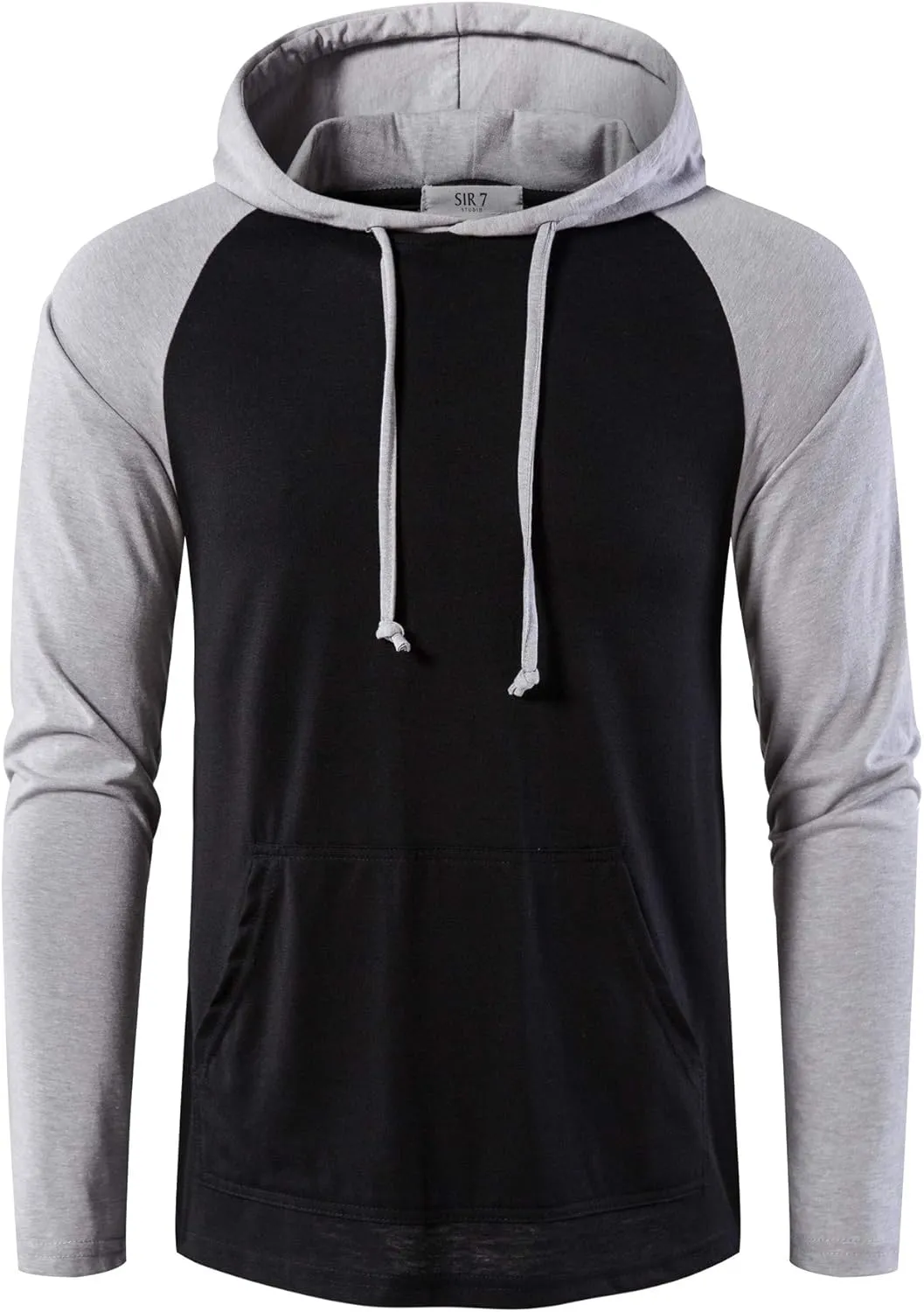 SIR7 Men's Gym Workout Active Long Sleeve Pullover Lightweight Hoodie Casual Hooded Sweatshirts