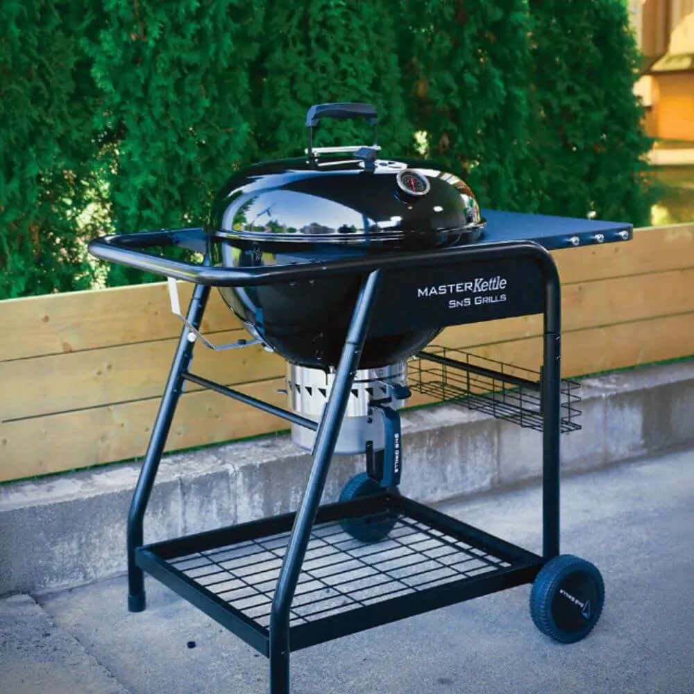 Slow N' Sear MasterKettle Charcoal Grill   Smoker Combo