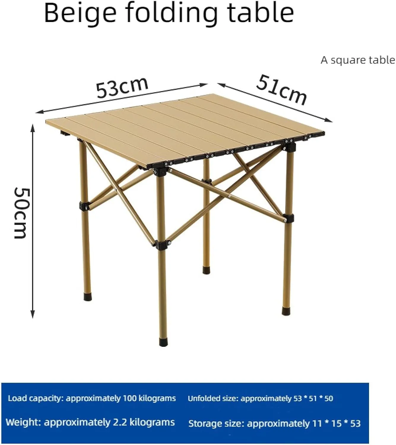 Small Camping Table, Lightweight Folding Picnic Table, Outdoor Camping, self-Driving Travel Equipment