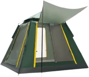 Spacious and Lightweight Tent Outdoor Camping Windproof Tent Camping Fully Automatic Double Layer Tent Outdoor Portable Awning Outdoor Tent