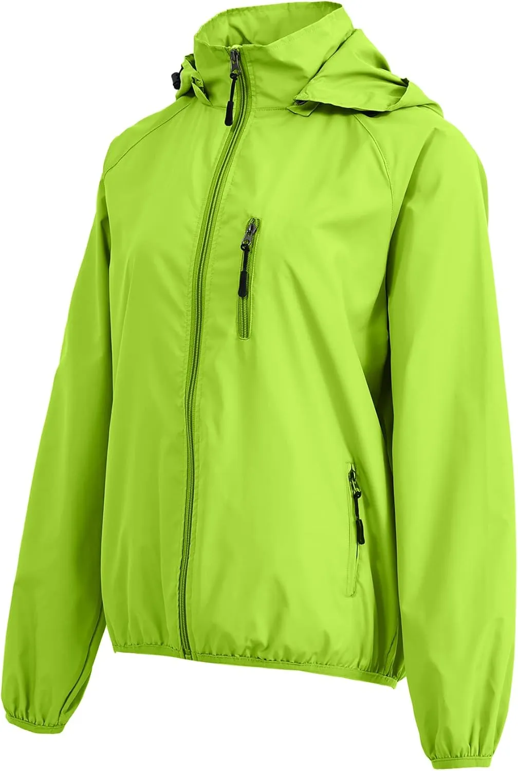 Spmor Women's Lightweight Waterproof Jacket Packable Windbreaker Running Coat