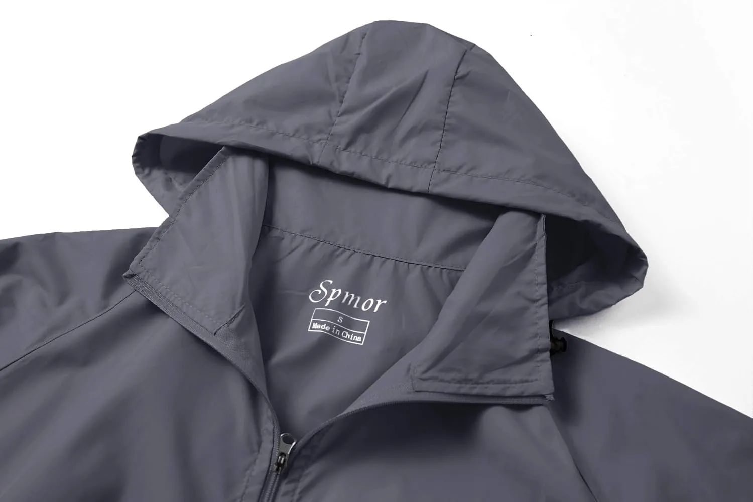 Spmor Women's Lightweight Waterproof Jacket Packable Windbreaker Running Coat