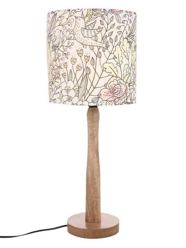 Spring Leaves Wooden Lamp