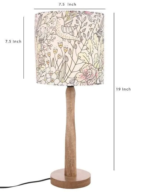 Spring Leaves Wooden Lamp