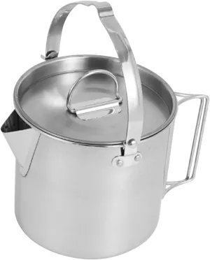 Stainless Steel Kettle Watt Range Water Kettle Tea Kettle Whistling Kettle for Gas Hob Camping Stove Double Induction Kettles for Hobs Outdoor Kettle Foldable Kettle Boiling Silver