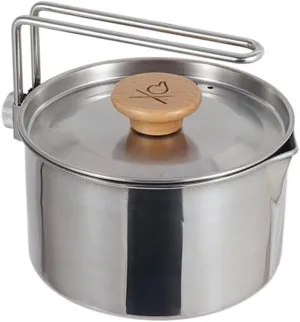 Stainless Steel Outdoor Camping Pot Portable Mountaineering Trekking Cooking Tool Travel Hiking Cookware Equipment